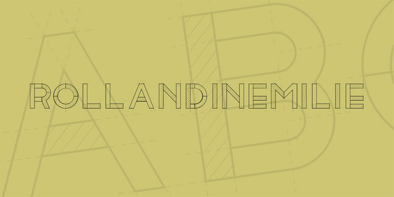 rollandinemilie architectural font