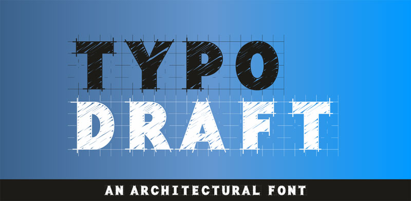 typo draft demo architectural font