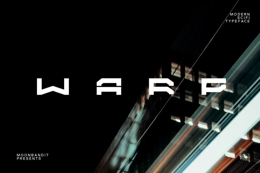 Warp Modern Scifi DJ Font