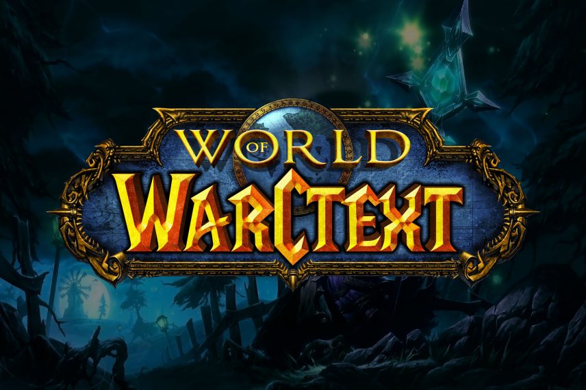 World of Warcraft Text Effect PSD Logo Style Mockup Template