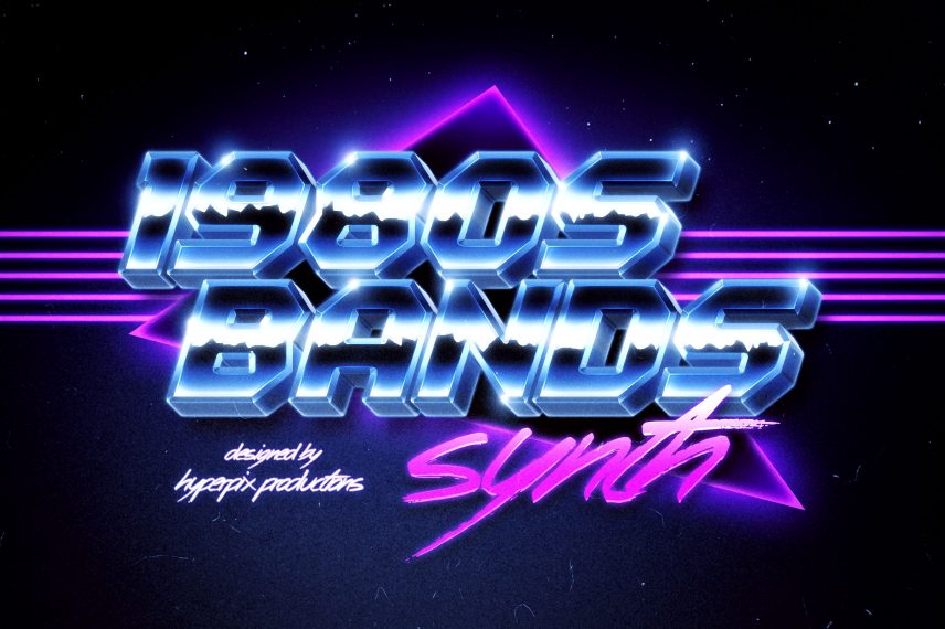 80s Title PSD Style [Retro / Synthwave / Vaporwave]