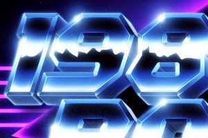 80s Title PSD Style [Retro / Synthwave / Vaporwave]