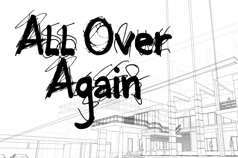 all over again sketch font
