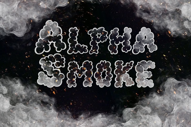 smoke font photoshop free download