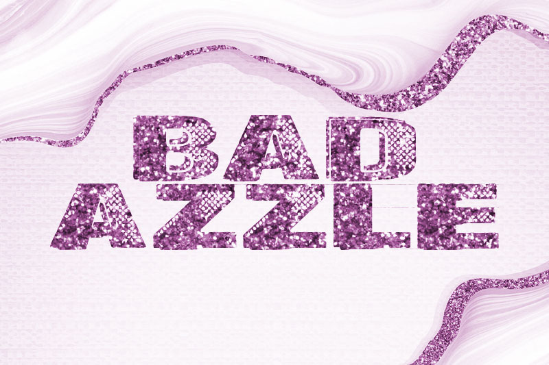 badazzle glitter font