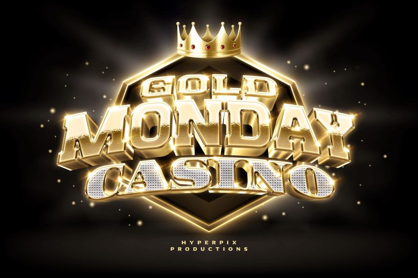Casino / Nightclub Gold Bling Bling Logo and Text Effect PSD Template