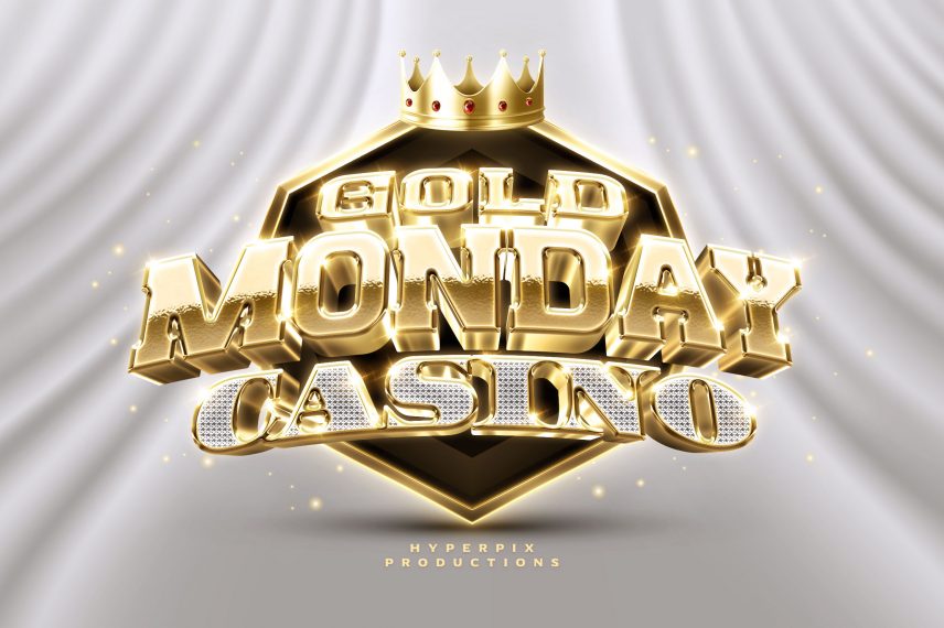 Casino / Nightclub Gold Bling Bling Logo and Text Effect PSD Template
