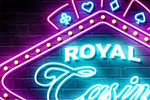 Casino / Nightclub Neon Sign Effect PSD Template