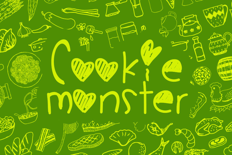 cookiemonster doodle font