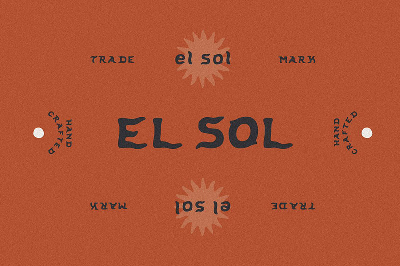 el sol smoke font