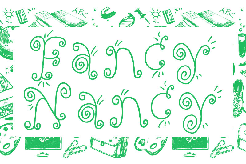 fancy nancy doodle font