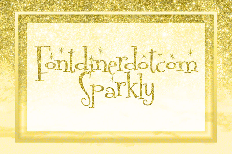 fontdinerdotcom sparkly glitter font