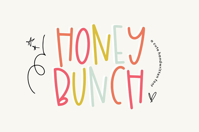 honey bunch doodle font