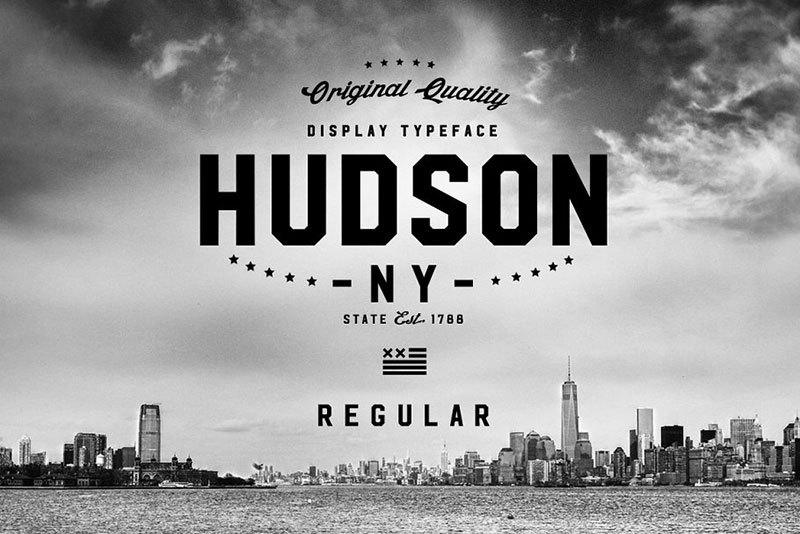 hudson ny regular 4th of july and independence day font