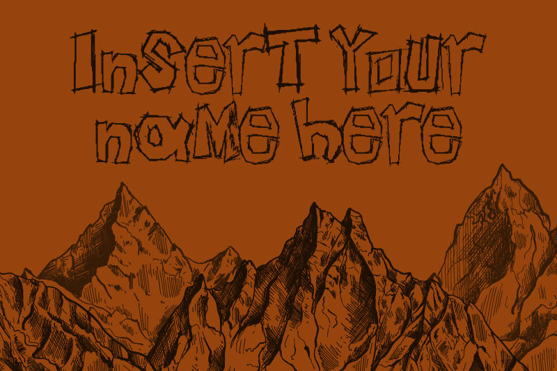 insert your name here sketch font