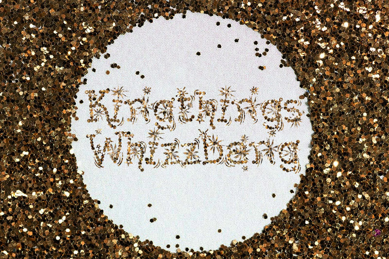 kingthings whizzbang glitter font