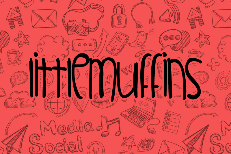 littlemuffins doodle font