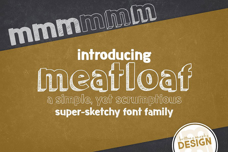 meatloaf sketch font