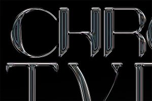 Metallic Chrome Text Effect Vol.7 PSD Text Style
