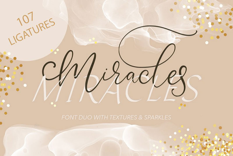 miracles duo glitter font