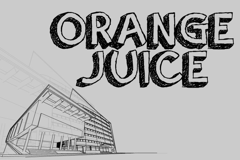 orange juice sketch font