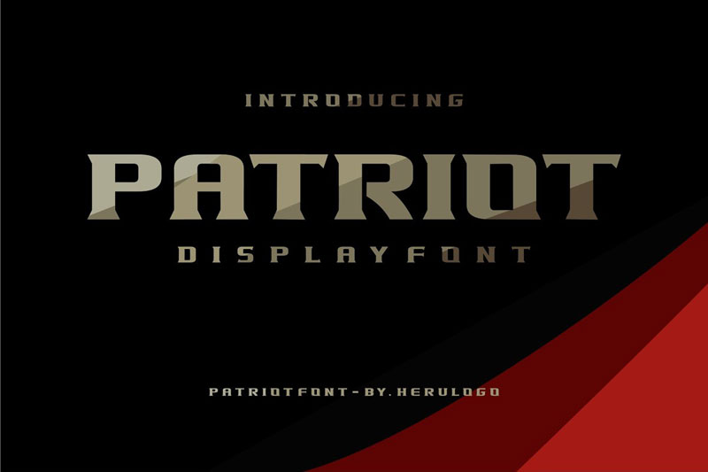 patriot 4th of july and independence day font