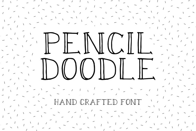 pencil doodle font