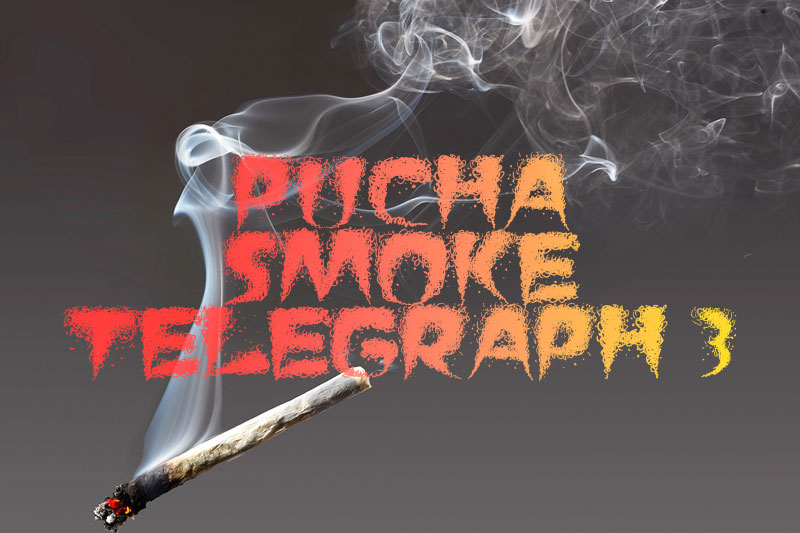 pucha smoke telegraph 3 smoke font