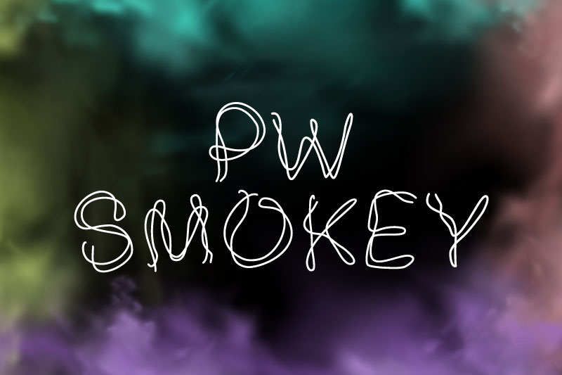 pw smokey smoke font