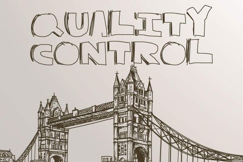 quality control sketch font