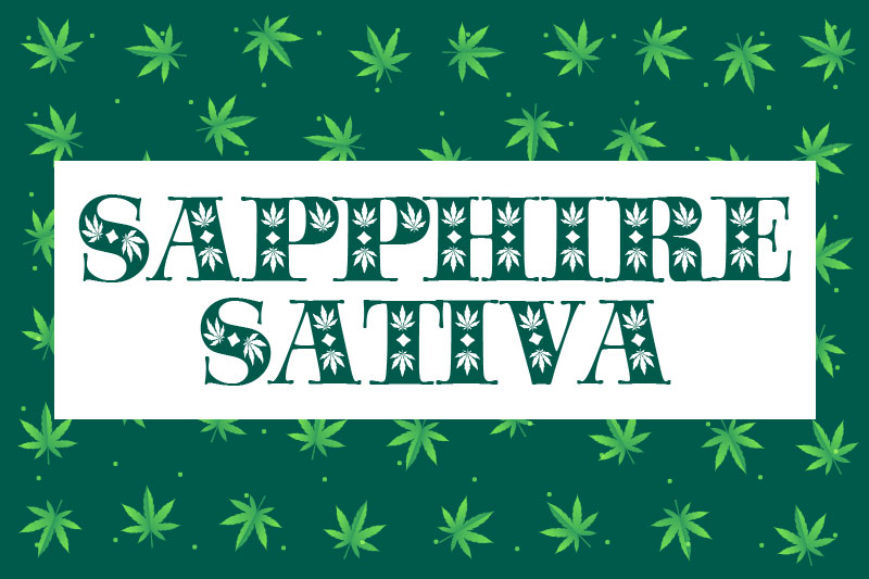 sapphire sativa smoke font