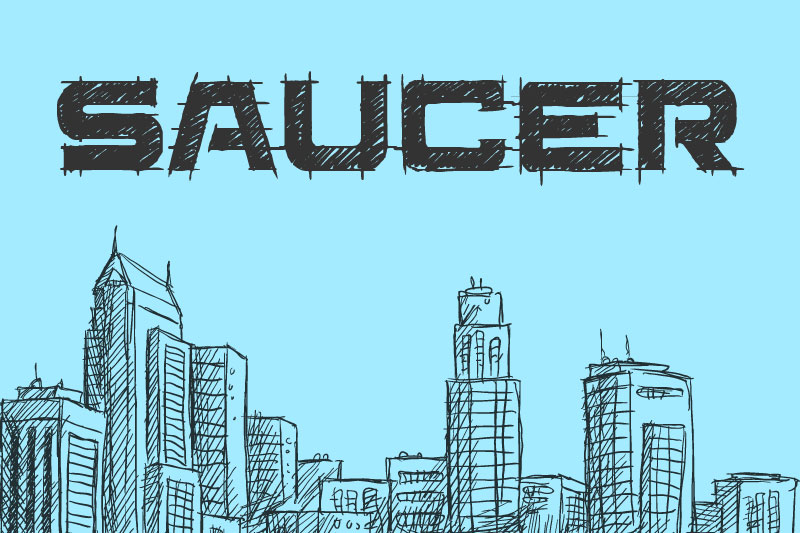 saucer bb sketch font