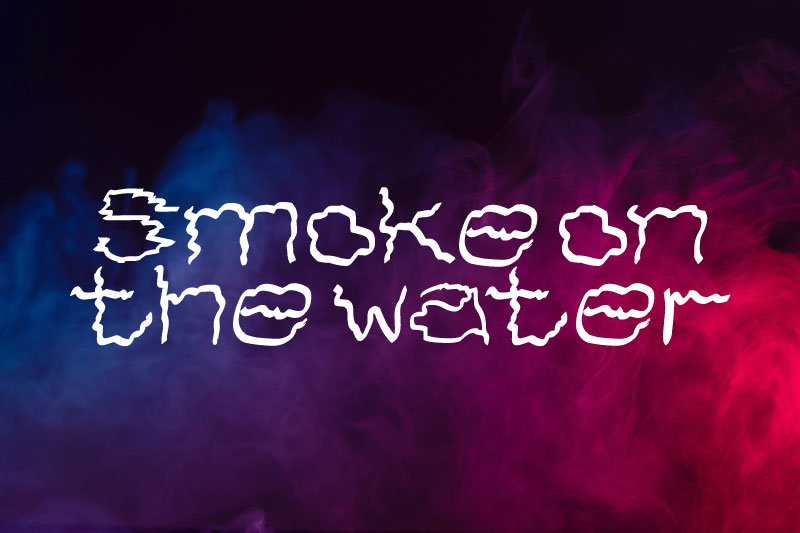smoke on the water smoke font