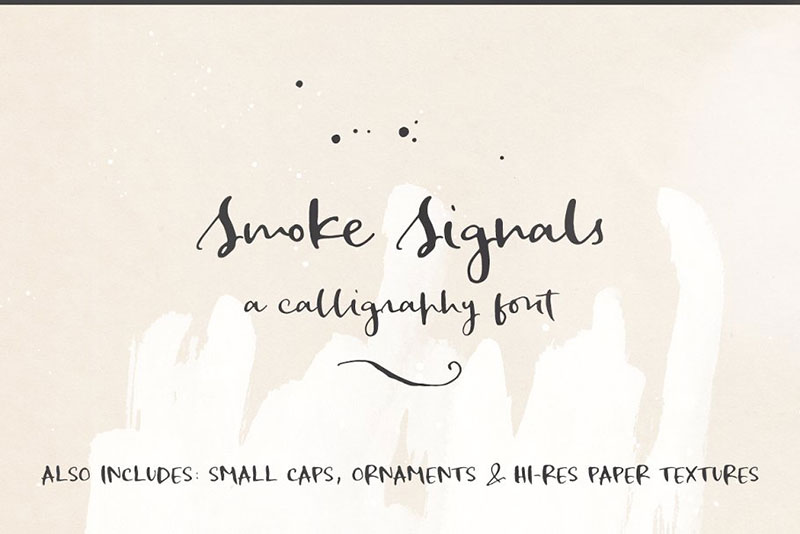 smoke signals script smoke font