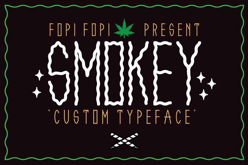 smokey smoke font