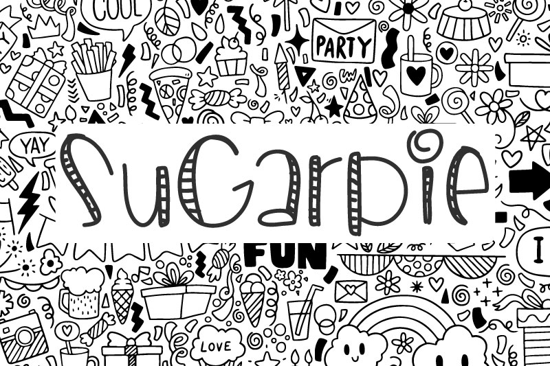 sugarpie doodle font