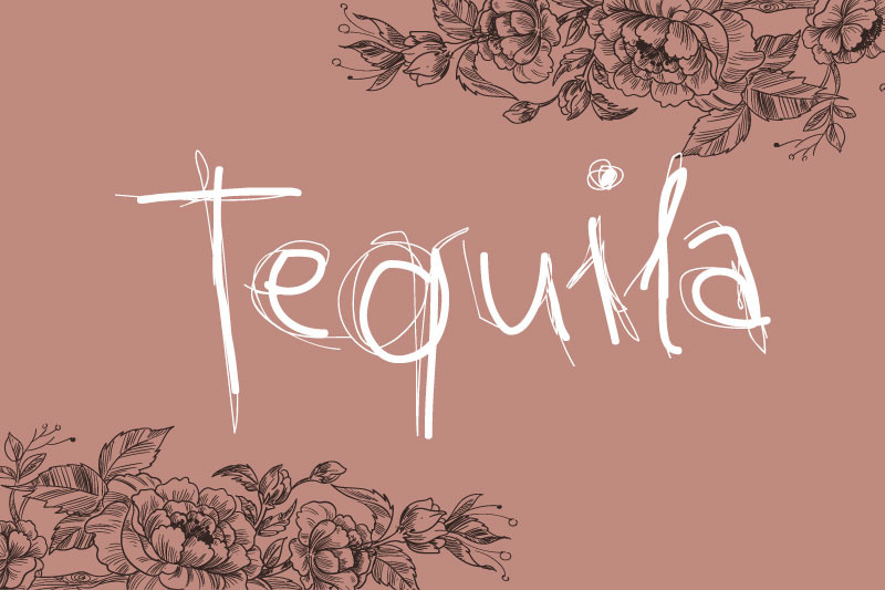 tequila sketch font