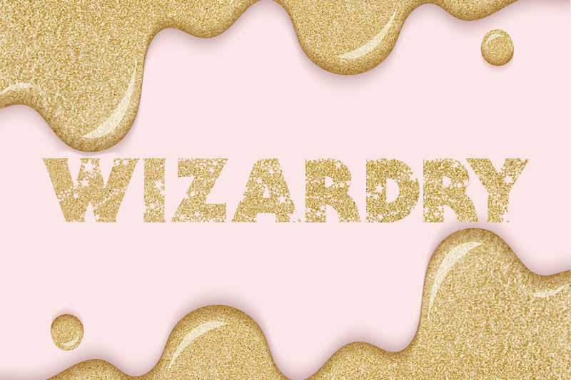 wizardry glitter font