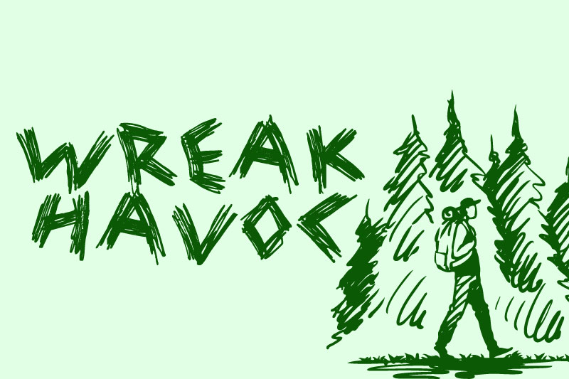 wreak havoc sketch font