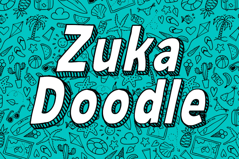 zuka doodle font
