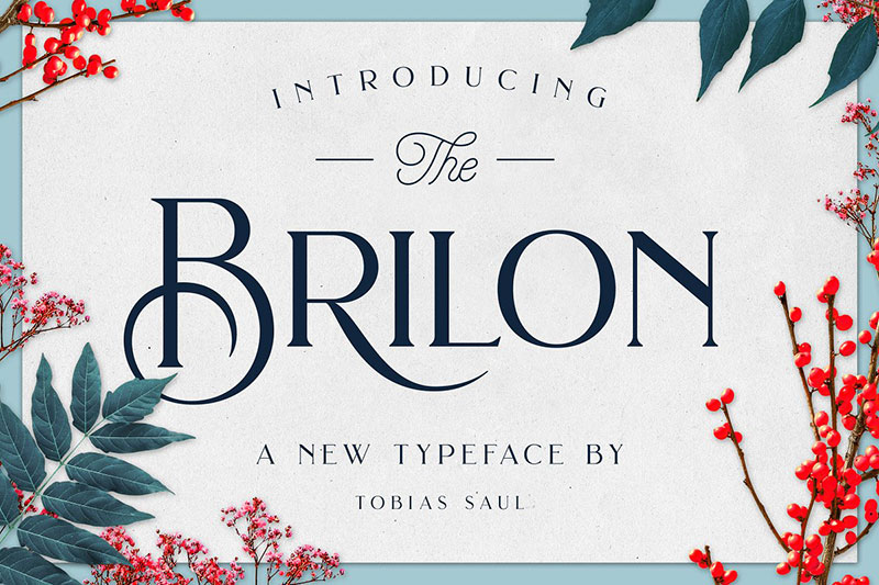 brilon flower font