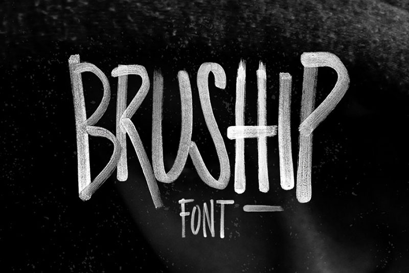 bruship outdoor font