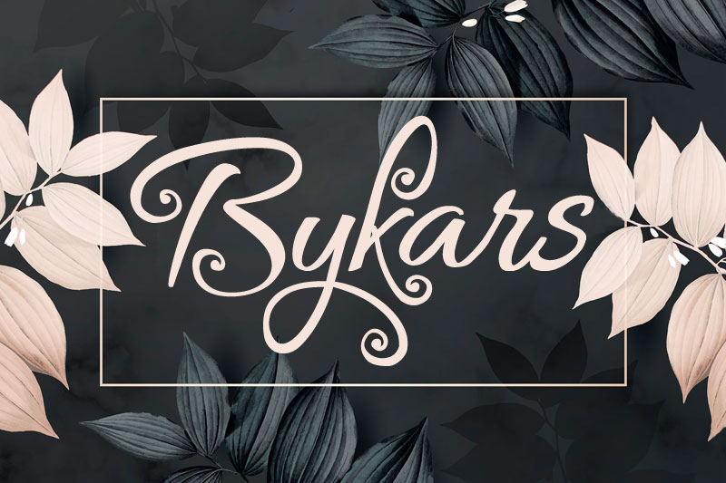 bykars flower font