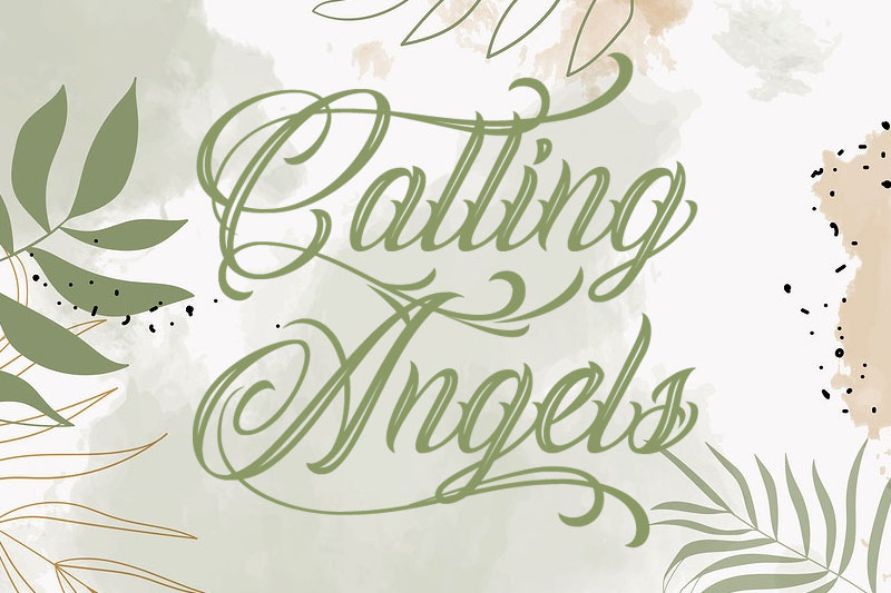 calling angels feminine font