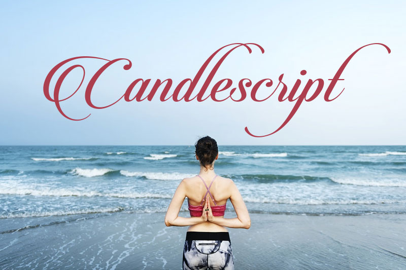 candlescript yoga font
