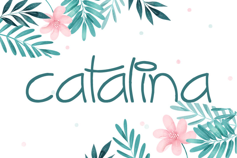 catalina flower font