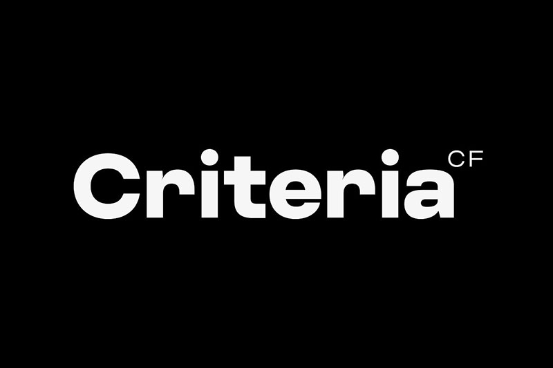 criteria cf modern sans serif real estate font