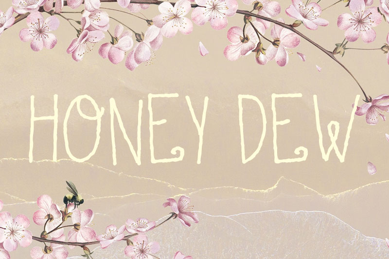 dk honey dew flower font