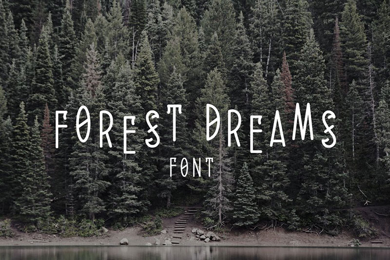 forest dreams outdoor font