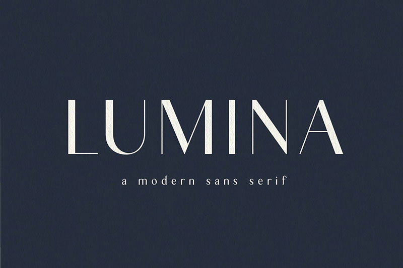 lumina modern sans serif real estate font